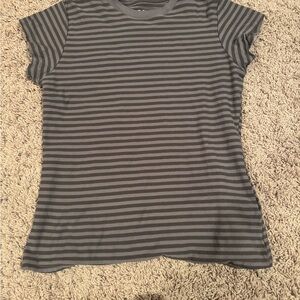 BDG Charcoal Striped Short Sleeve Tee